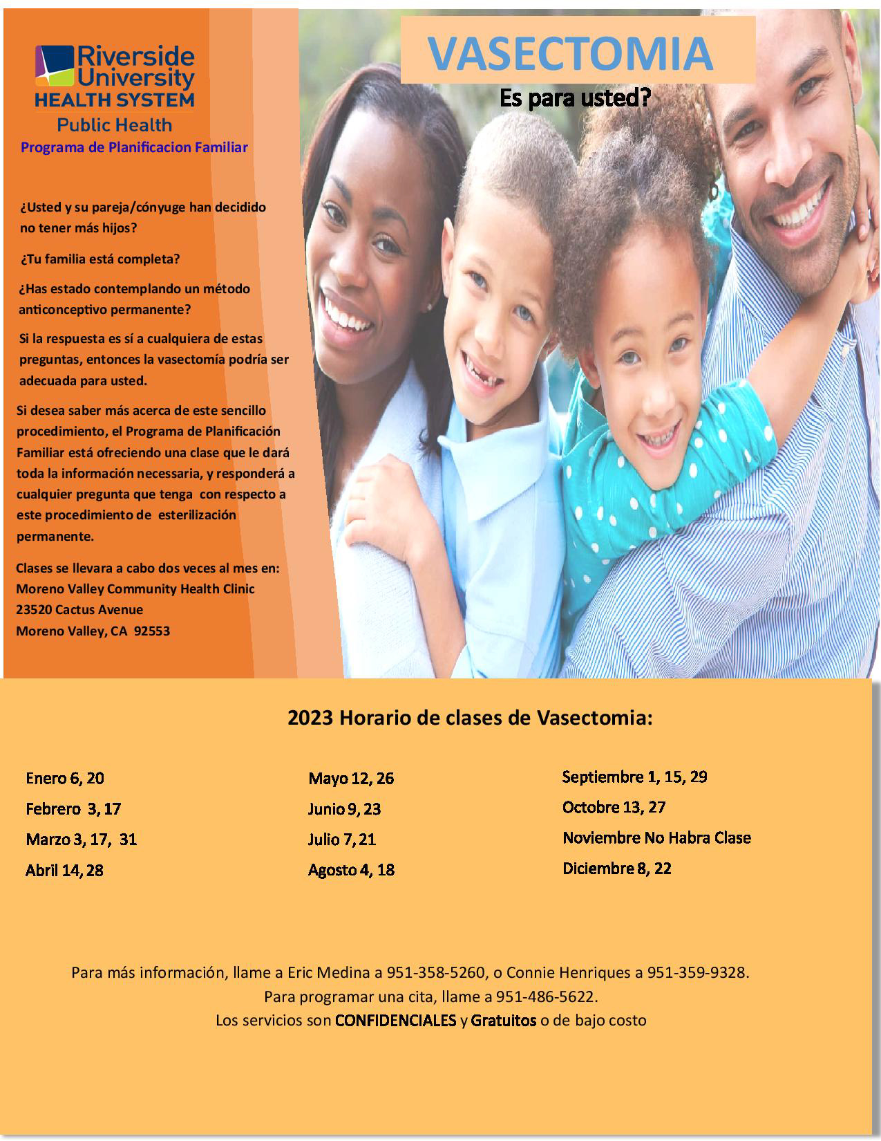 Vasectomy is it for you? (Spanish) Riverside University Health System